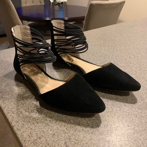 Jessica Simpson Pointed Toe Ballet Flat Black